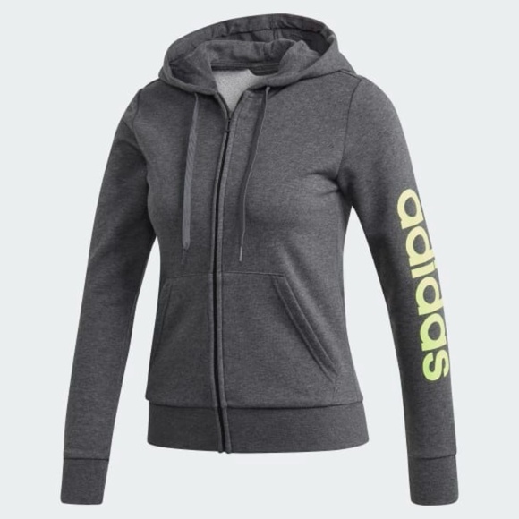New Women's Adidas Essentials Full Zip Hoodie Size XS - Picture 1 of 16